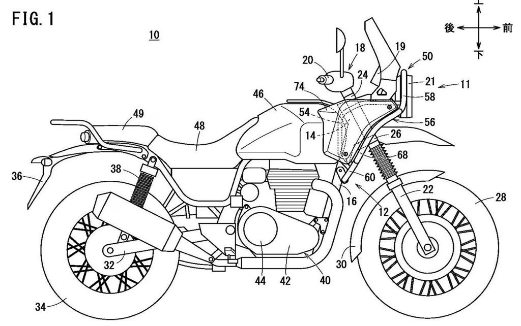 Honda CB350 Adventure Motorcycle Under Works