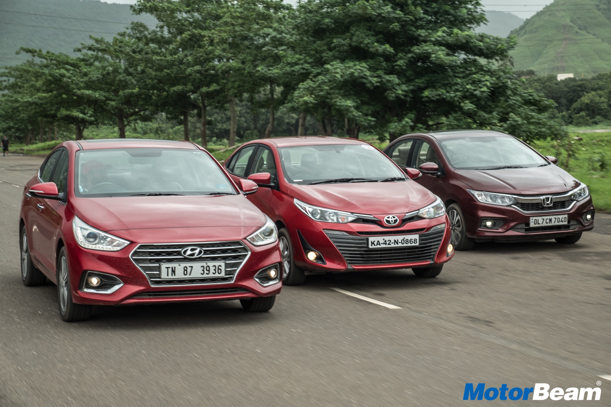 Honda City vs Hyundai Verna vs Toyota Yaris Video Shootout