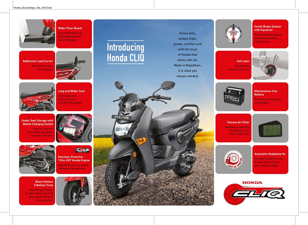 Honda Cliq Brochure