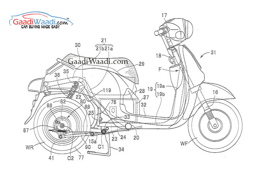 Honda Electric Scooter Patent Leak