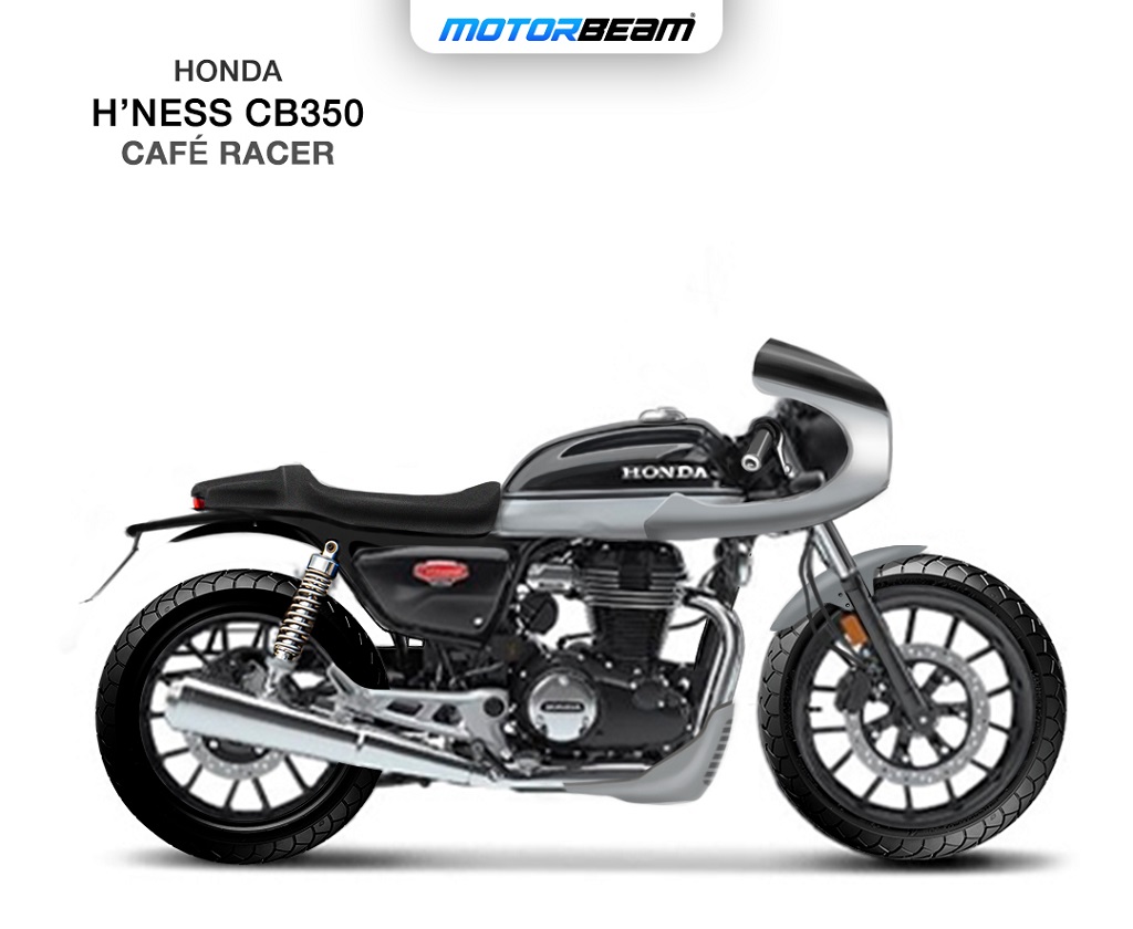 Honda H'ness CB350 Cafe Racer Render