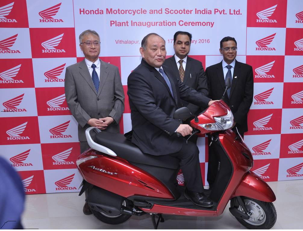 Honda Inaugrates 4th Two Wheeler Plant