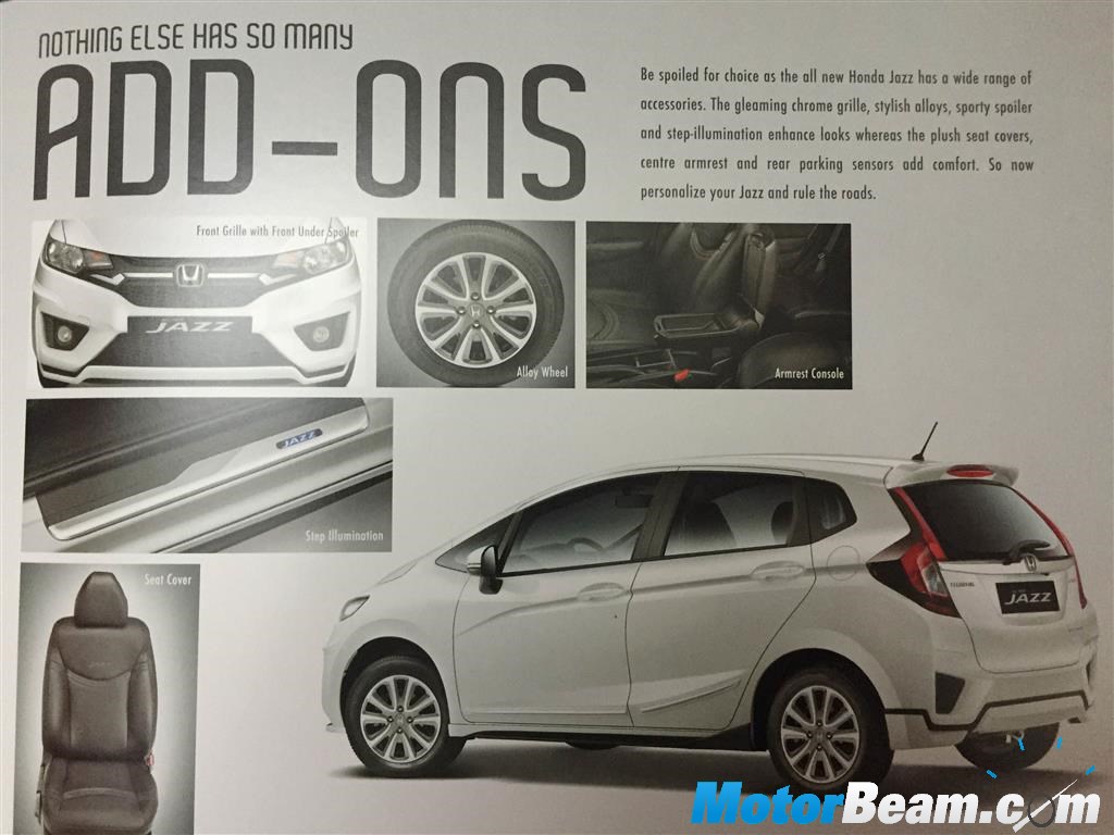 Honda Jazz Accessories List