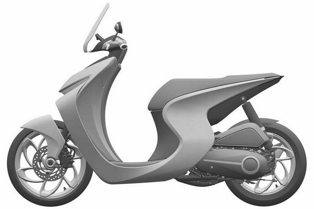 Honda Retro Scooter Concept Side