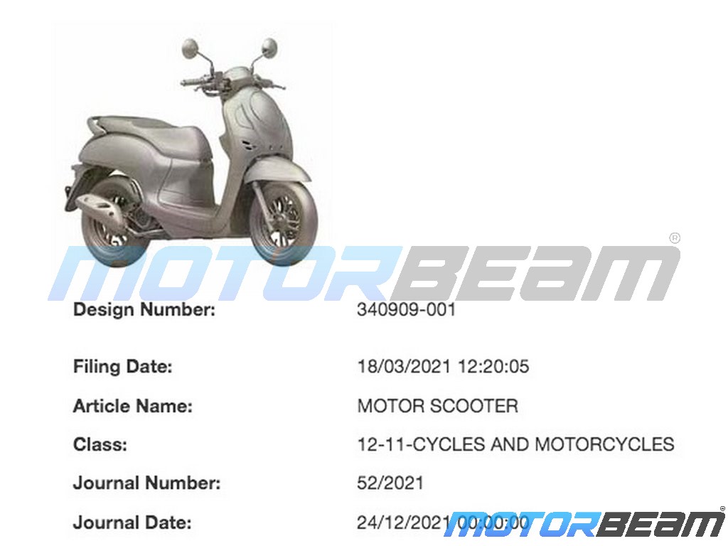 Honda Scoopy Patent