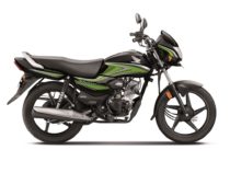 Honda Shine 100 Black with Green Stripes