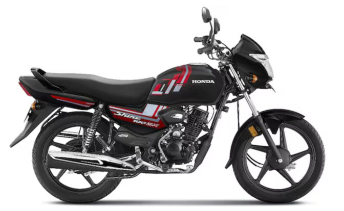 Honda Shine 100 DX side