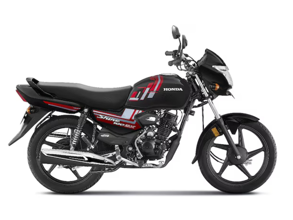 Honda Shine 100 DX side