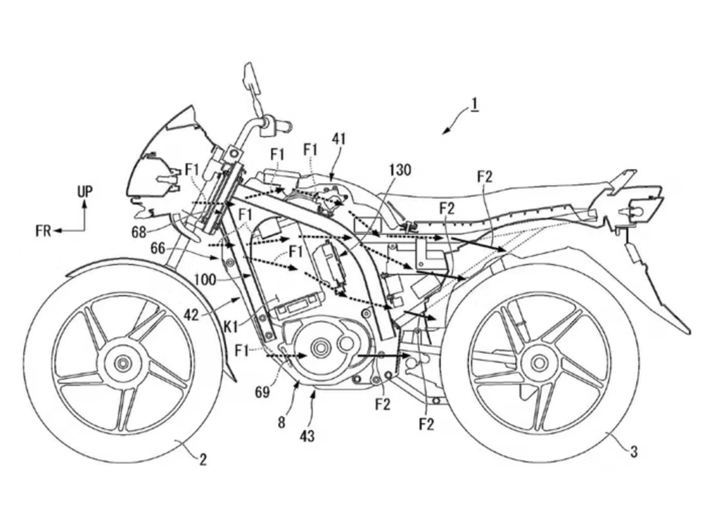Honda Shine electric bike side