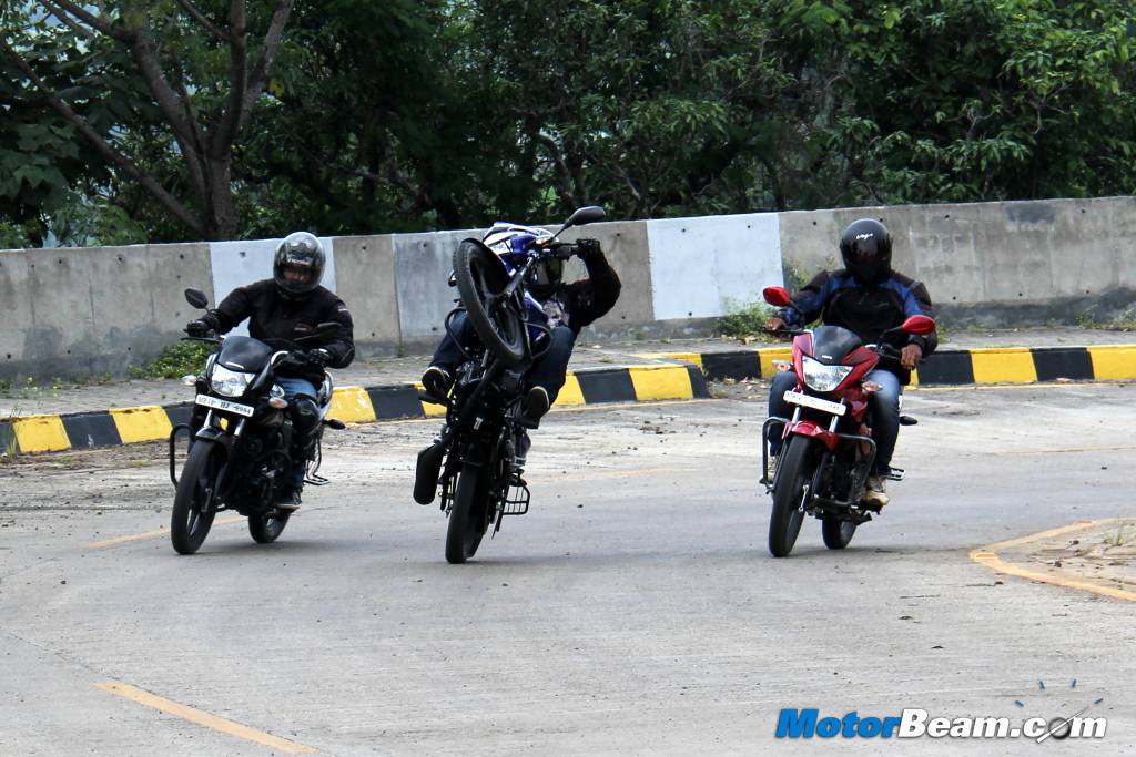 Honda Shine vs Discover 125M vs Hero Glamour Shootout