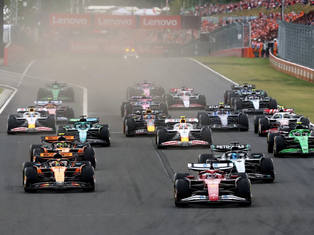 Hungarian GP race start