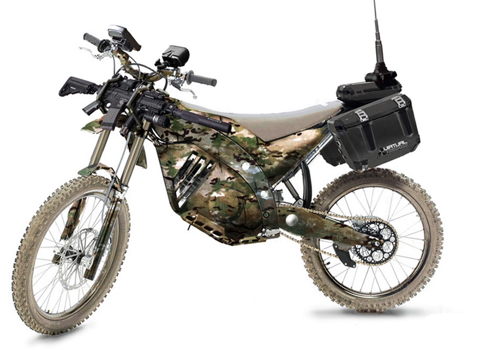 Hybrid US Military Stealth Motorcycle