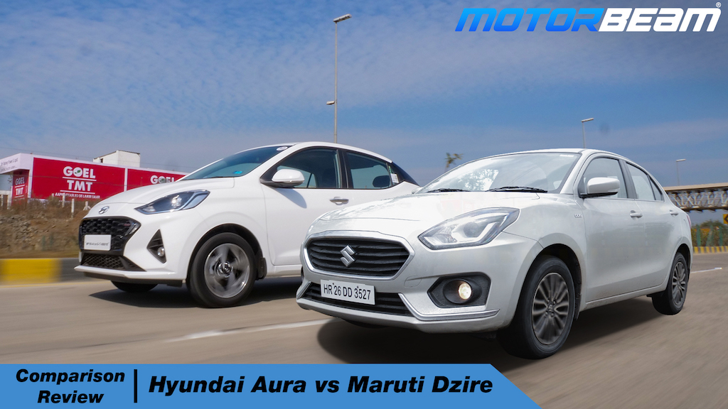 Hyundai Aura vs Maruti Dzire - Hindi