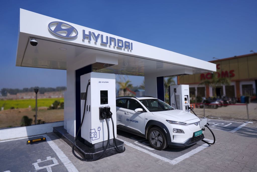 Hyundai Charging Network Delhi - Chandigarh Highway 