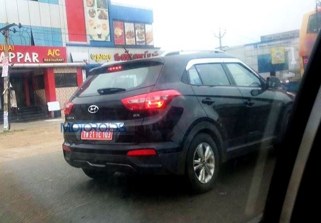 Hyundai Creta Caught Testing Rear
