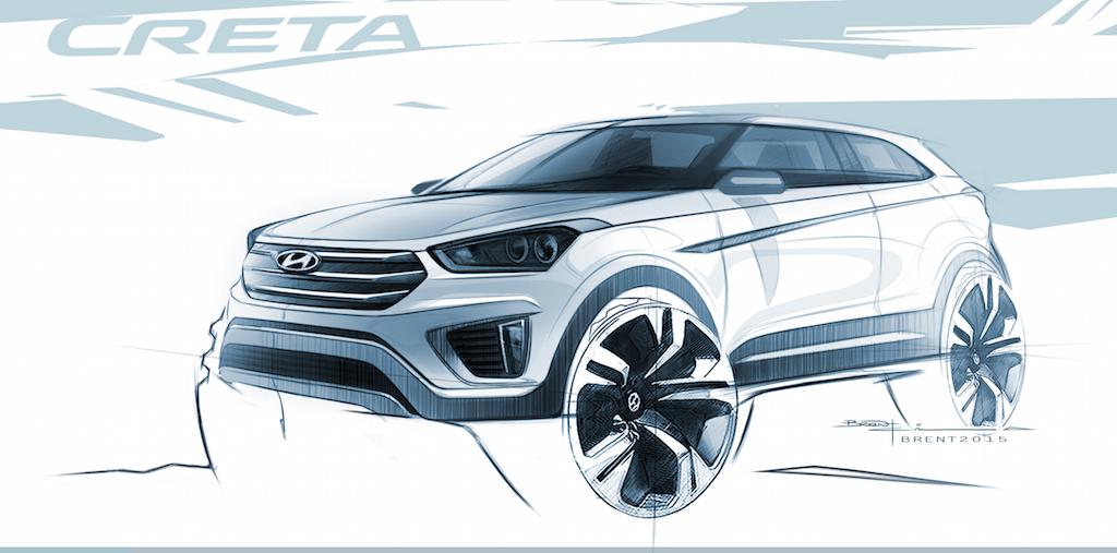 Hyundai Creta Exterior Sketch