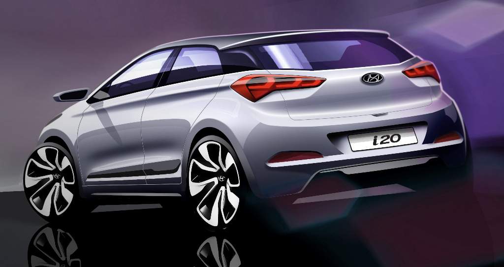 Hyundai Elite i20 Rendering Official Rear