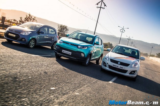 Hyundai Grand i10 vs Mahindra KUV100 vs Maruti Swift