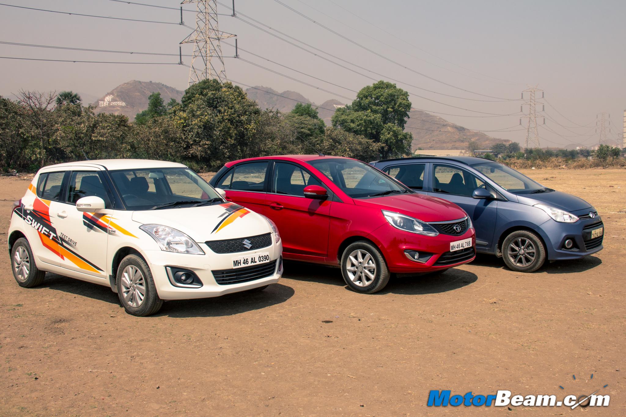 Hyundai Grand i10 vs Tata Bolt vs Maruti Swift Comparison Review