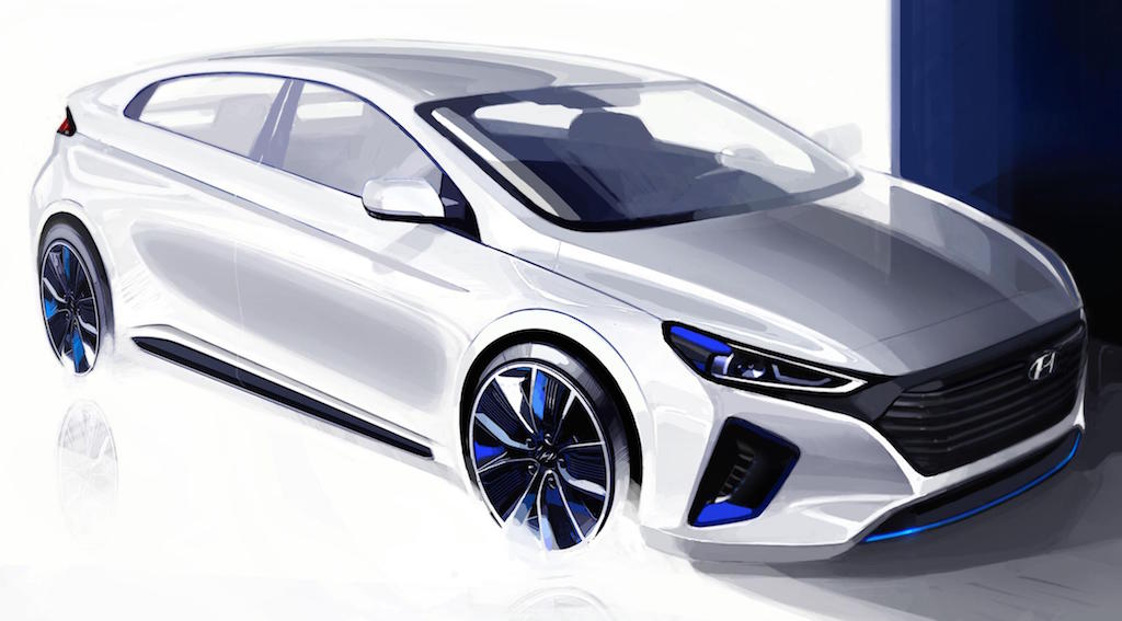 Hyundai Ioniq Hybrid Sketch Official