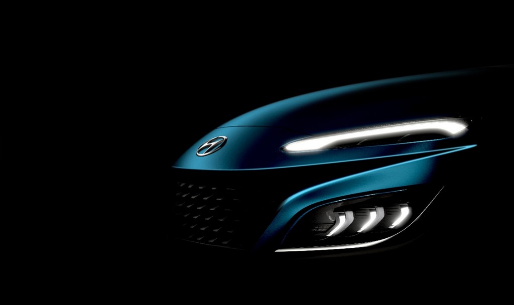 Hyundai Kona Teased DRLs