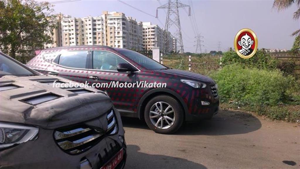 Hyundai Santa FE Spy Pic Front