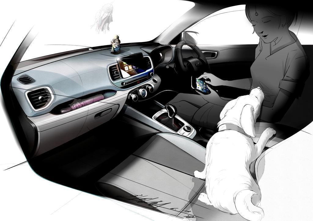 Hyundai Venue Drawing