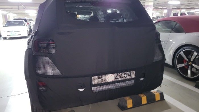 Hyundai Venue Facelift Spied Rear