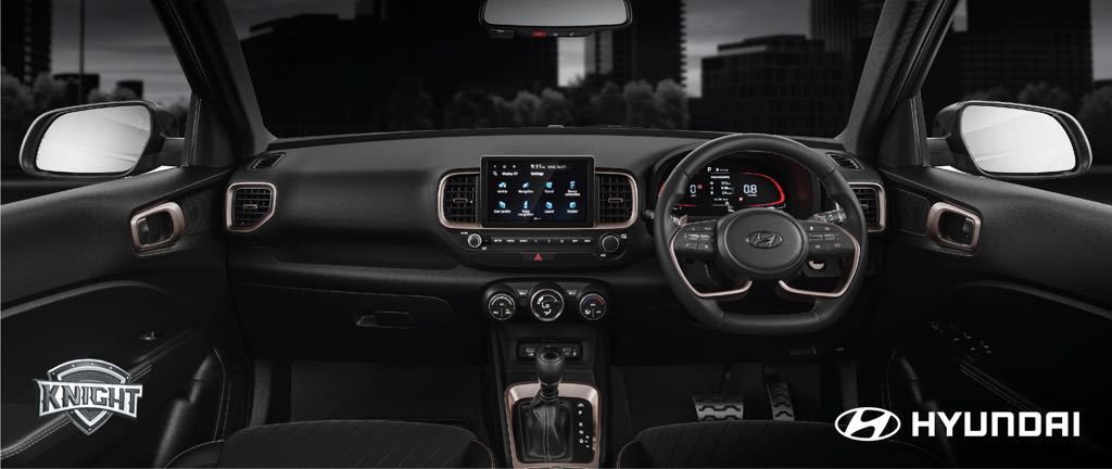 Hyundai Venue Knight Edition Interior