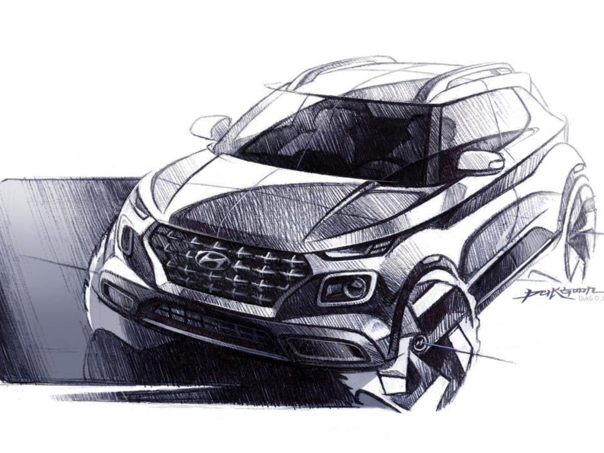 Hyundai Venue Interior Revealed In New Sketches | MotorBeam