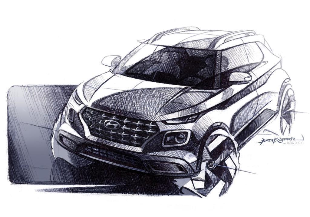 Hyundai Venue Sketch