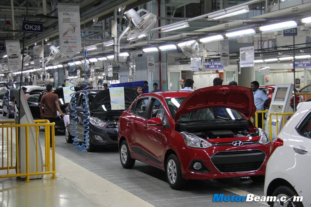 Hyundai Xcent Production