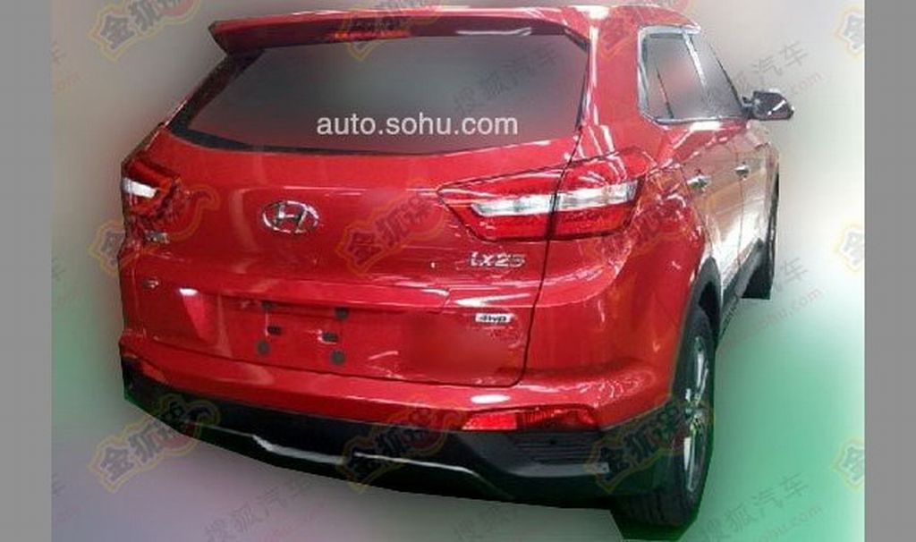 Hyundai ix25 AWD Spied China Rear