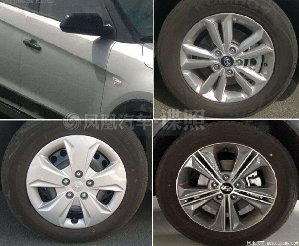 Hyundai ix25 Production Spec Spy Shot Alloy Wheels