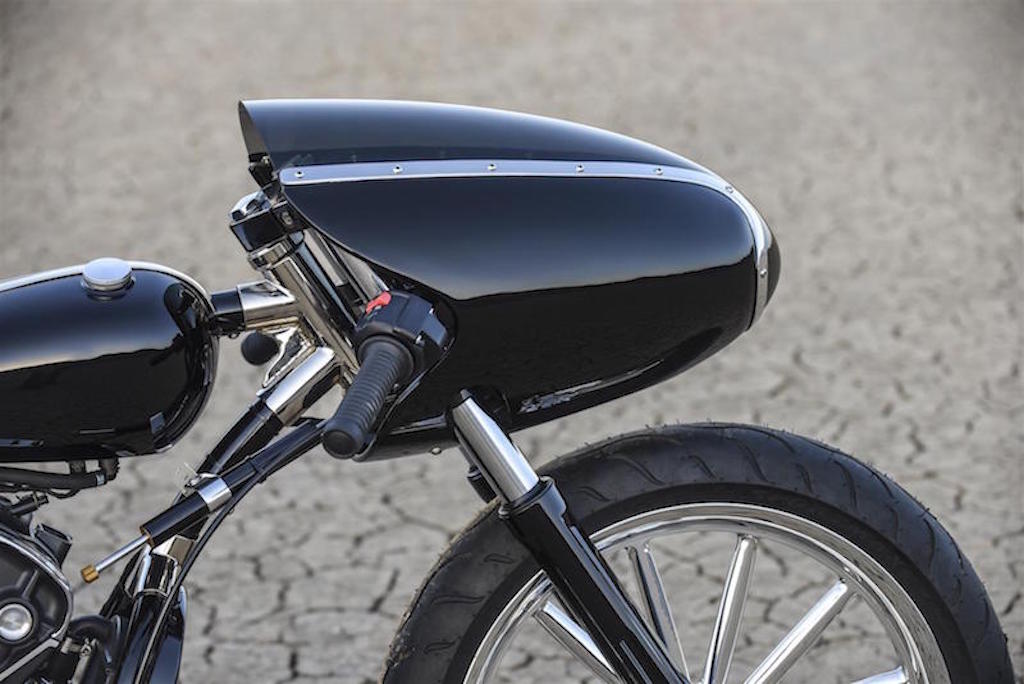 Indian Black Bullet Scout Metal Work
