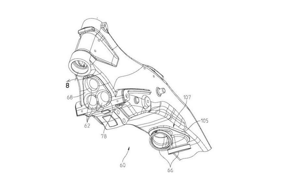 Indian Liquid Cooled Tourer Patent Intake