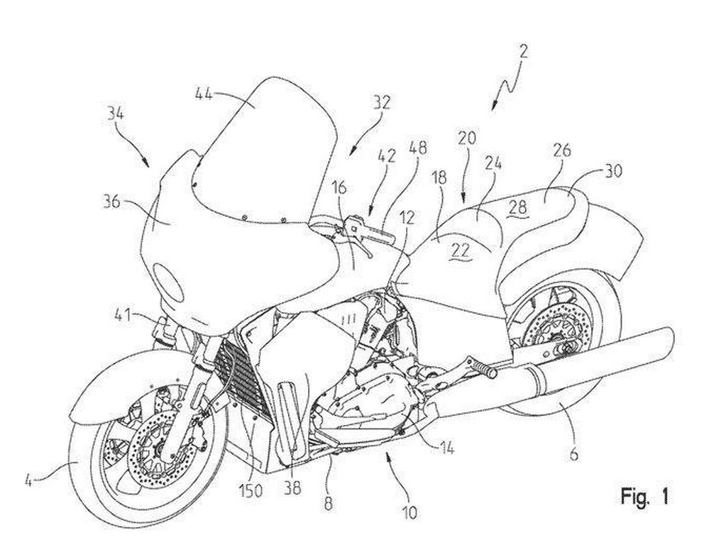 Indian Liquid Cooled Tourer Patent