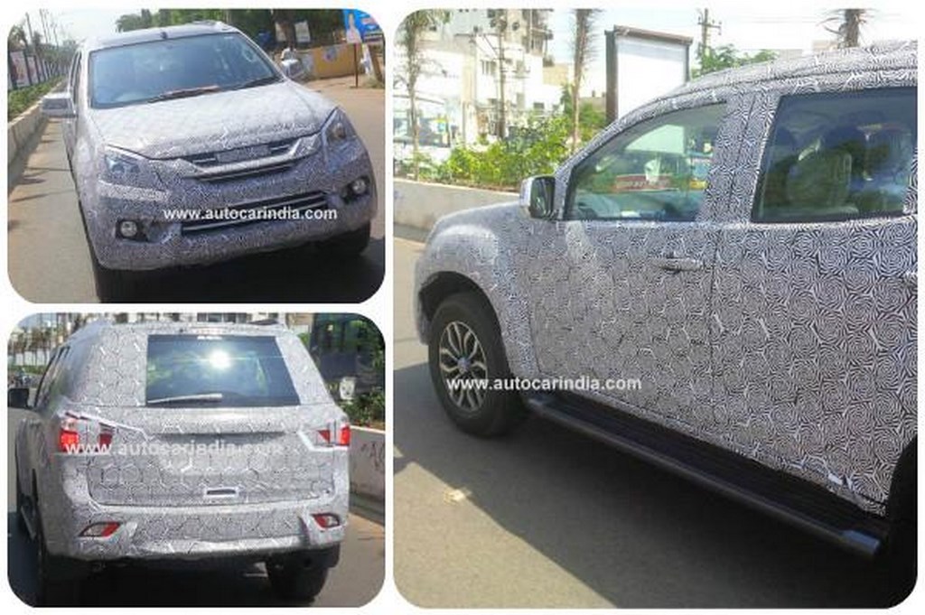 Isuzu MU-X Spied In India