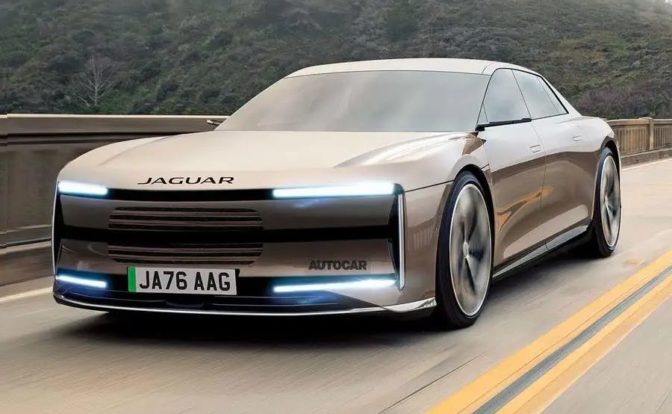 Jaguar Electric Sedan Rendering