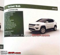 Jeep Compass Brochure Leaked