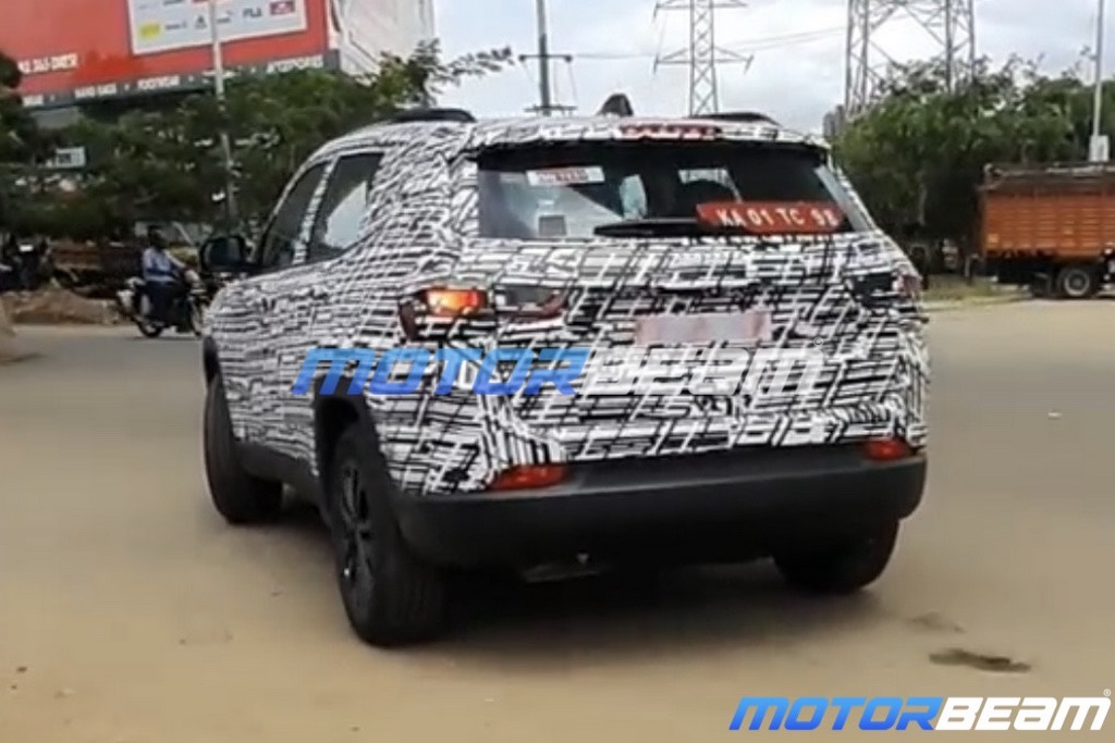 Jeep Compass Facelift Spotted Rear