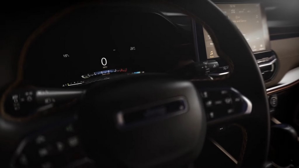 Jeep Meridian Interior Teased Instrument Cluster