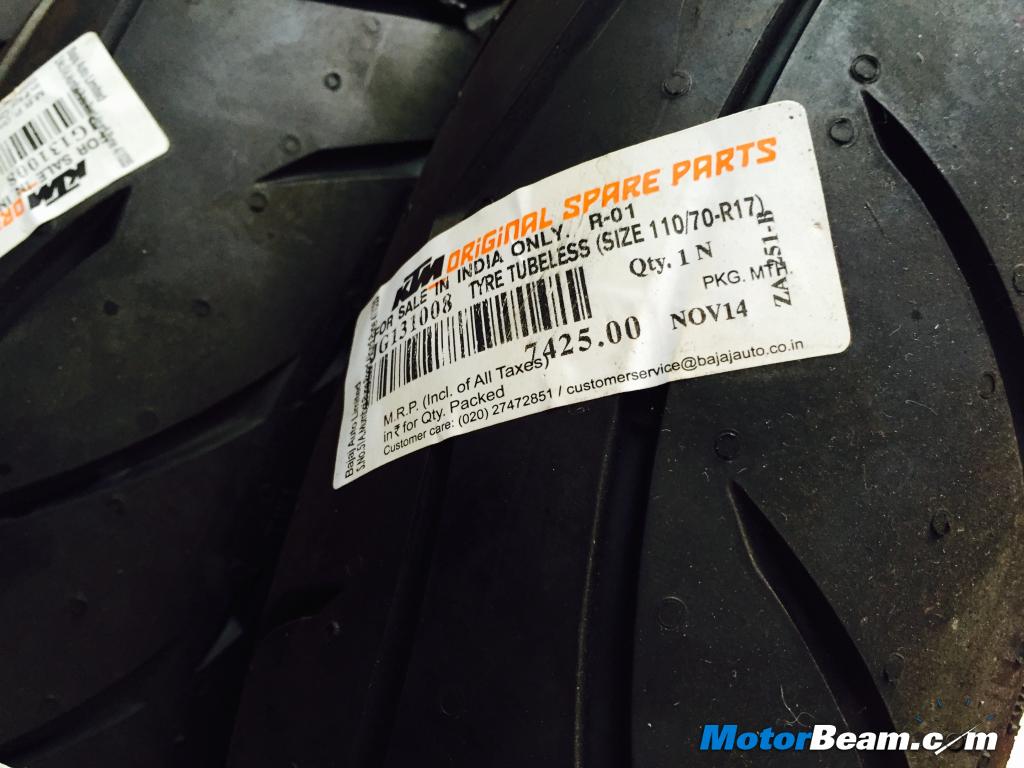 KTM 390 Front Tyre Price