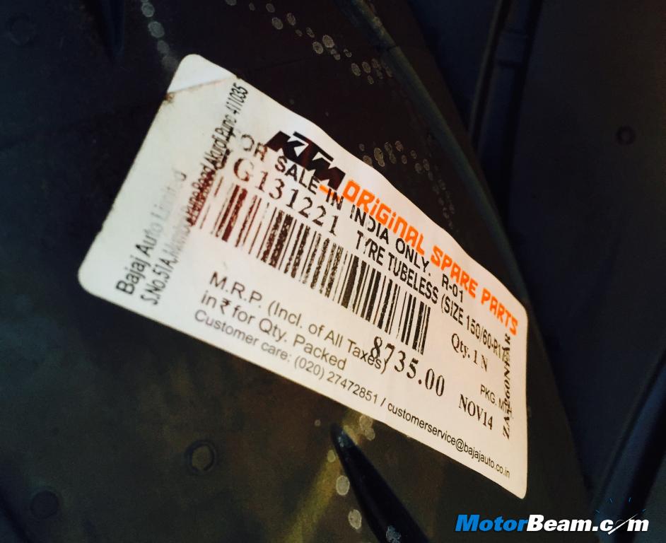 KTM 390 Rear Tyre Price