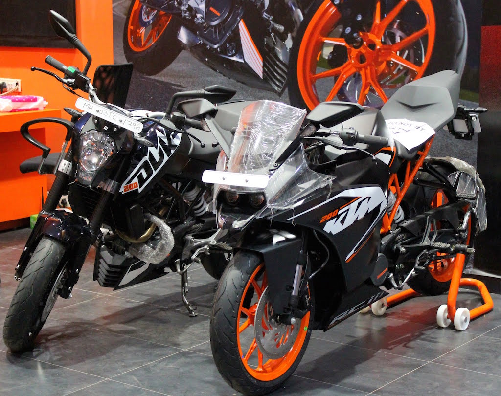 KTM Andheri Dealership Display