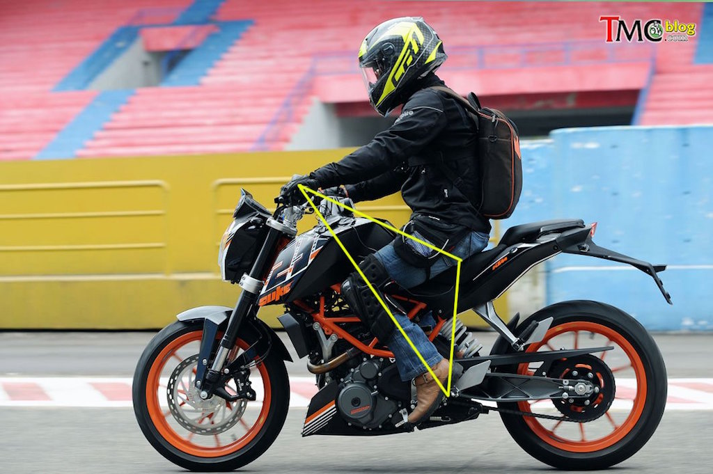 KTM Duke 250 Ergonomics