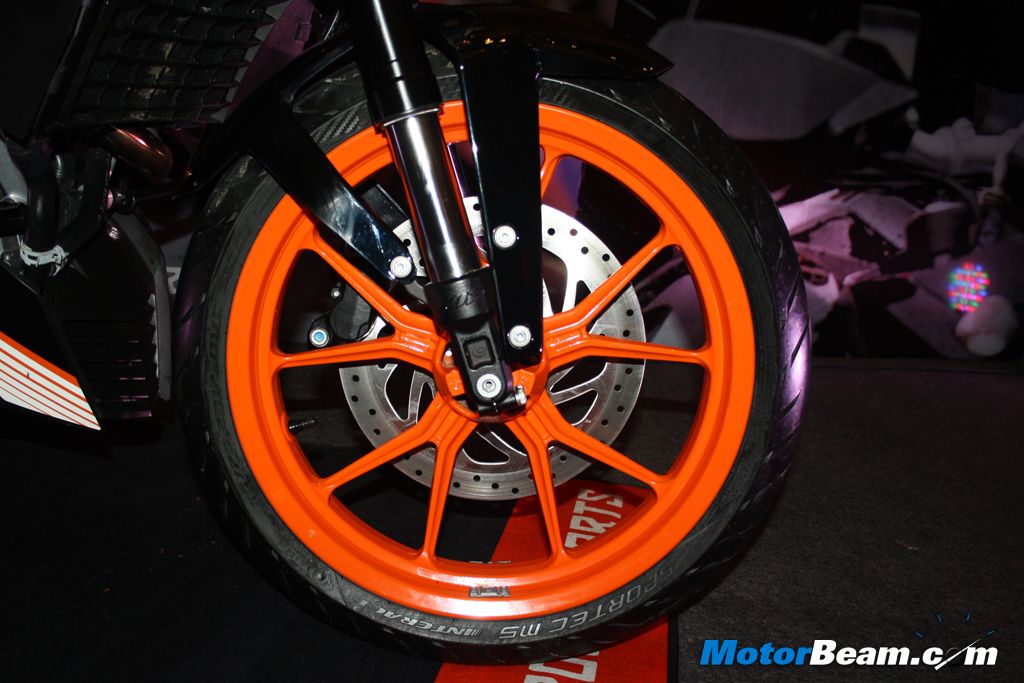 KTM Duke 390 Orange Wheels