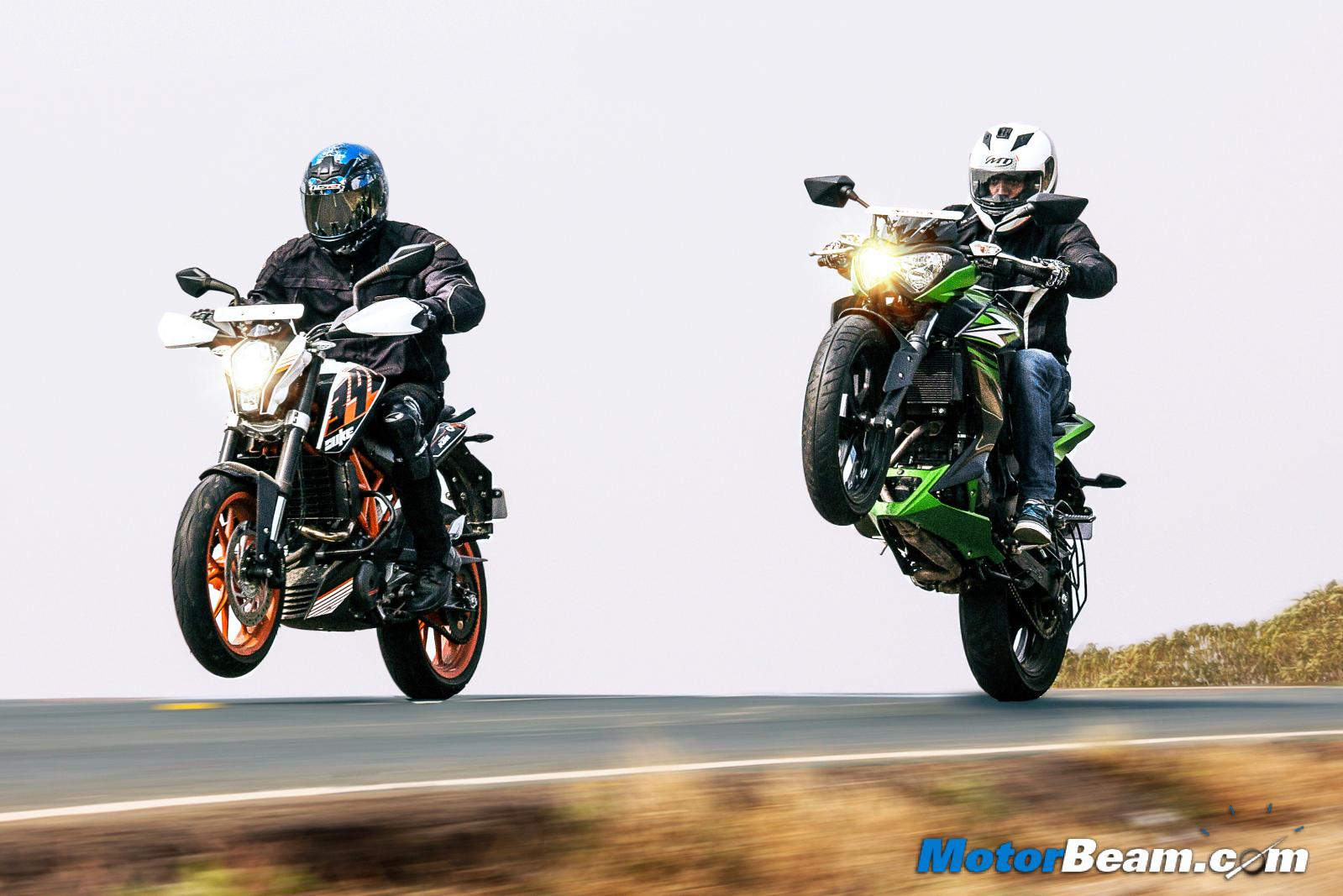 KTM Duke 390 vs Kawasaki Z250