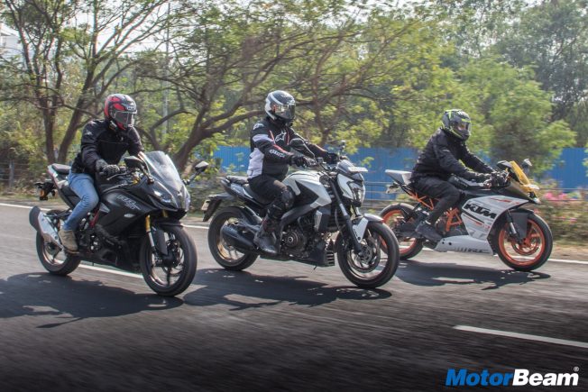 KTM RC 390 vs Apache RR 310 vs Dominar 400