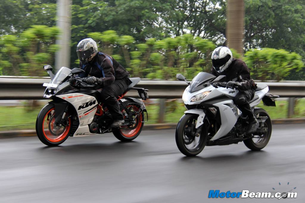 KTM RC 390 vs Kawasaki Ninja 300 Performance